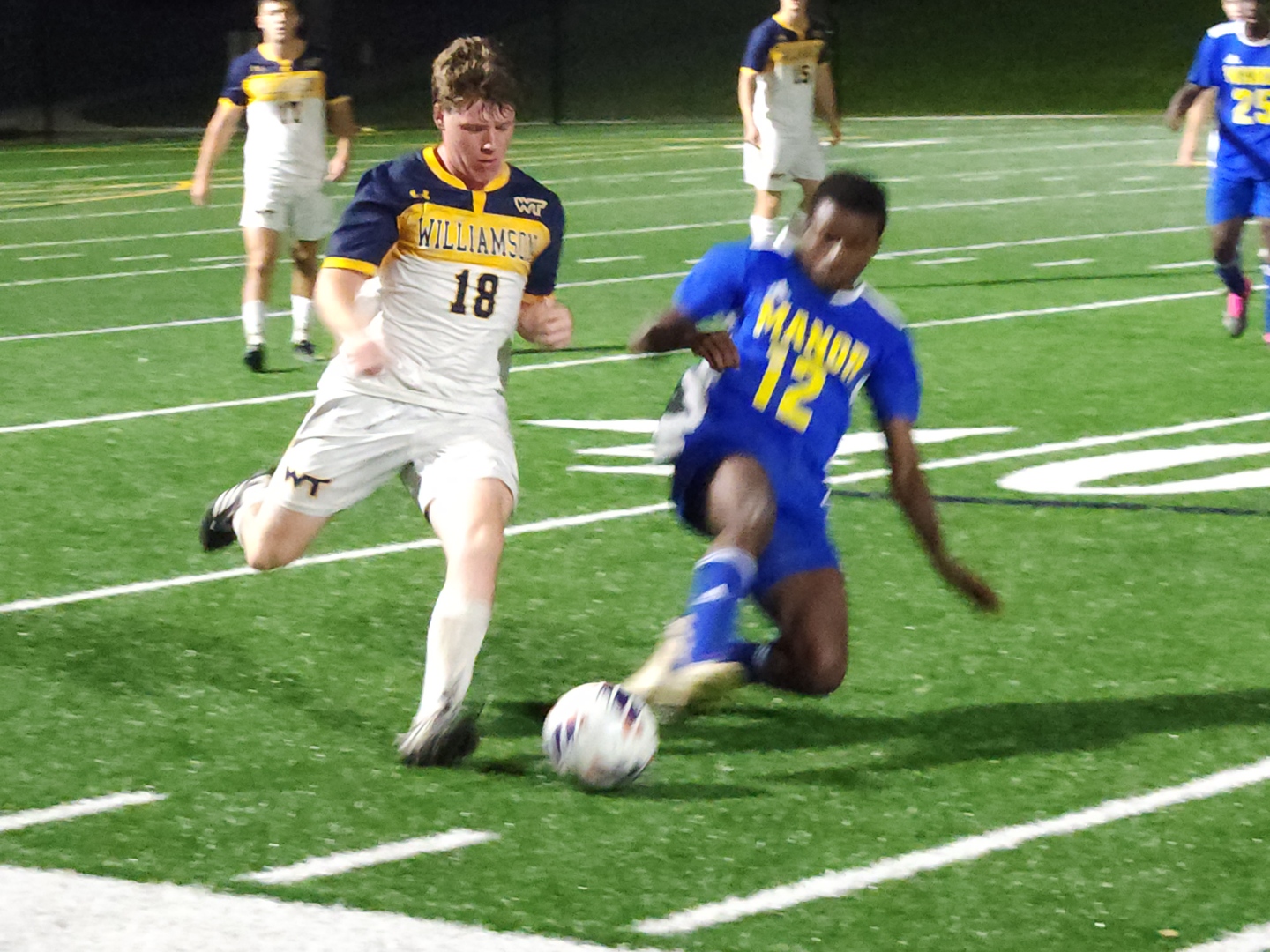 Action from Thursday night's game versus Manor