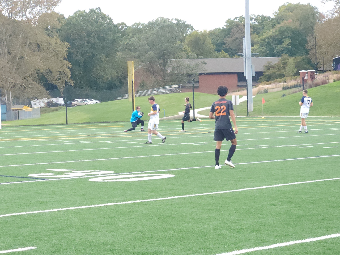 Goalie Nathan Meyers played a spectacular game in net for Williamson against Central Penn