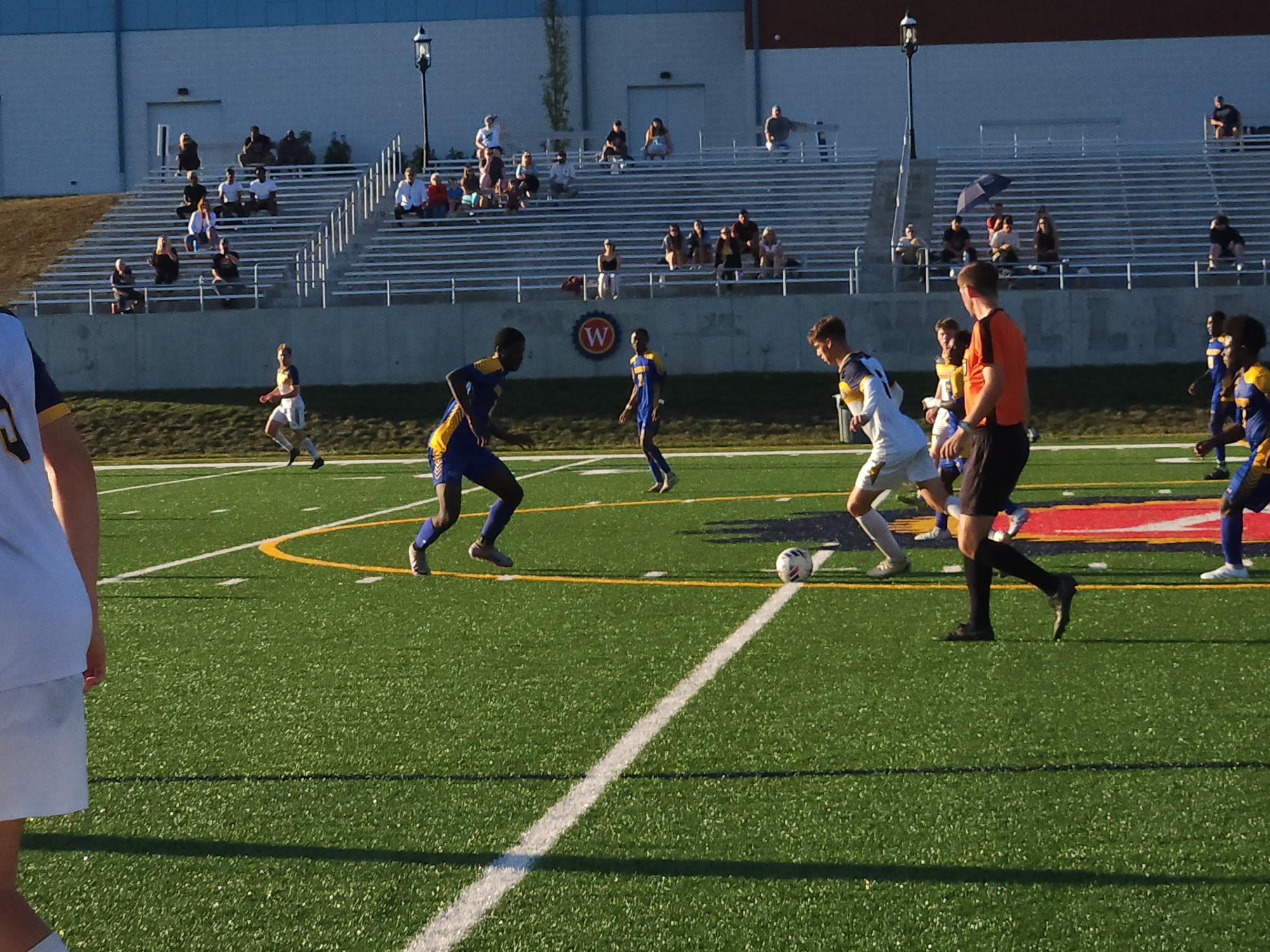 Action from Sunday evening's game against Delaware County Community College